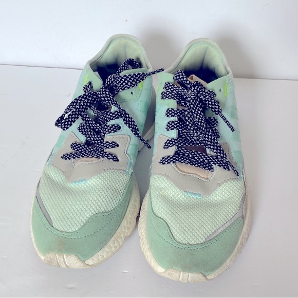 ADIDAS Teal Running Gym Blue White - Picture 6 of 9